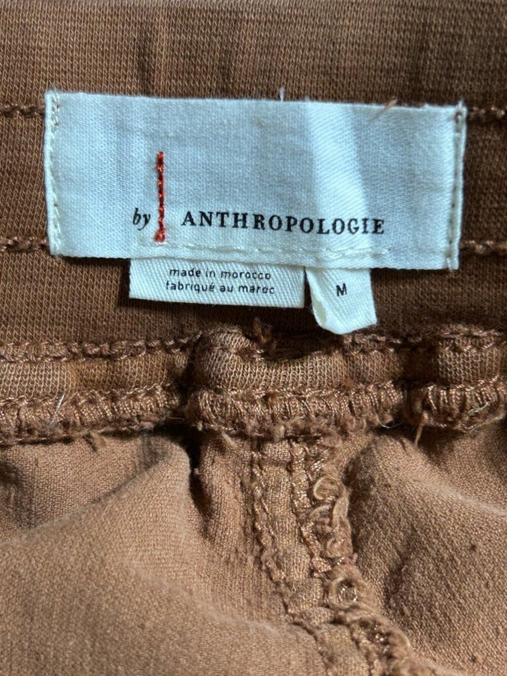 Anthropologie Women's Brown Leigh Corduroy Elastic Cuffs Joggers Size M 3090 - Picture 7 of 11